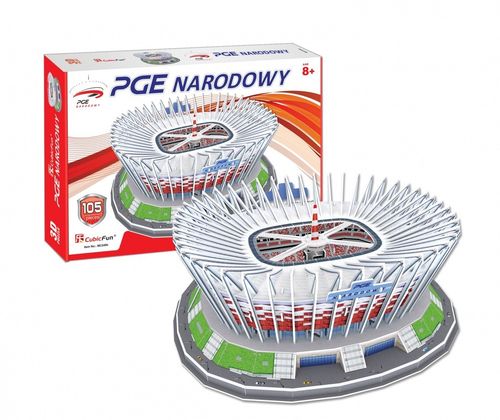 Puzzle 3D Stadion PGE Narodowy (105 el.) – CubicFun na Arena.pl