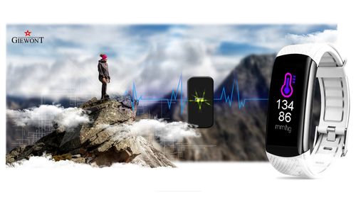 Smartband Giewont Czarny GW200-2 + Pasek Biały na Arena.pl