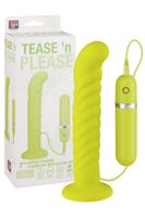 Tease n Please Dildo, Wibrator G-Spot Green