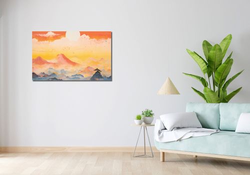 Obraz 100x60cm Świt nad Krainą Ciszych Gór na Arena.pl