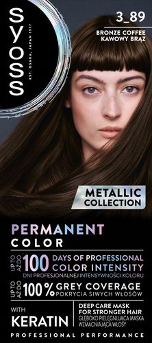 SYOSS PERMANENT COLOR METALLIC COLLECTIONFARBA DO WŁOSÓW 3_89 KAWOWY BRĄZ na Arena.pl