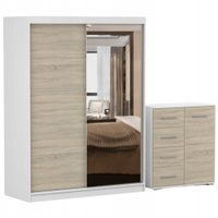 Zestaw VISTA 05 Szafa 150 Komoda FRIDA MINI 01 90 półki BS PRODUCENT