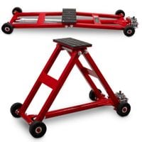 19736 Nożycowy podnośnik na korbkę ręczną udźwig 2,5T płaska platforma