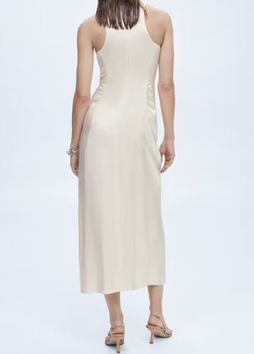 MANGO Selection Satin draped dress M na Arena.pl