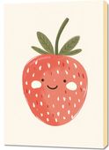 Obraz 70x100cm Wzory dla Dzieci, Dziewczynki i Chłopca - Truskawka