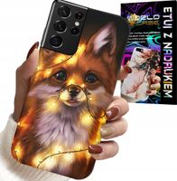 ETUI DO SAMSUNG GALAXY S21 Ultra - SŁODKI LISEK ZWIERZĘTA LEŚNE CASE +FOLIA