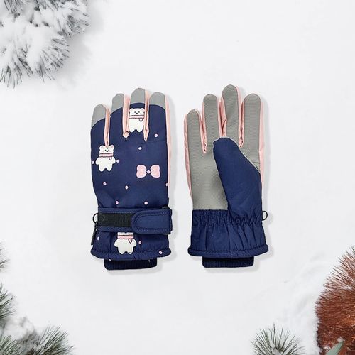 Rękawice Narciarskie Zimowe Rękawiczki Dla Dzieci Ocieplane Wodoodporne Gra na Arena.pl