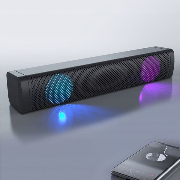 GŁOŚNIK SOUNDBAR KOMPUTEROWY LAPTOP PC LED RGB S10 zdjęcie 4