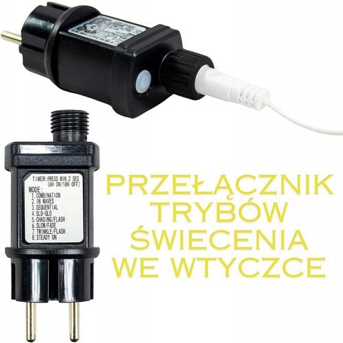 PŁOTEK DEKORACYJNY OZDOBA ŚWIĄTECZNA LED Zestaw 8 szt programator timer na Arena.pl