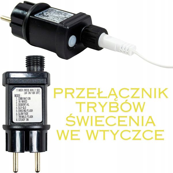 PŁOTEK DEKORACYJNY OZDOBA ŚWIĄTECZNA LED Zestaw 8 szt programator timer zdjęcie 8
