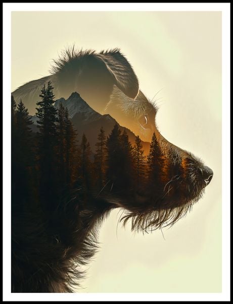 Plakat 75x100cm Psi Duch Lasu zdjęcie 3