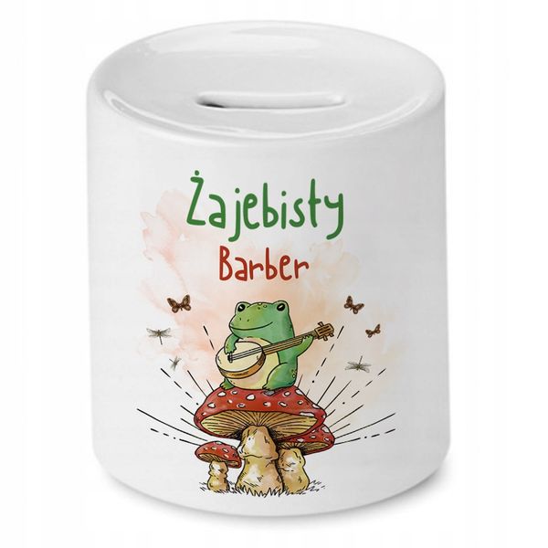 Skarbonka Dla Barbera Idealny Imieniny Prezent Z Nadrukiem Ze Zdjęciem zdjęcie 1