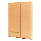 zestaw prezentowy: beżowy notatnik z magnetycznym zapięciem i czarny