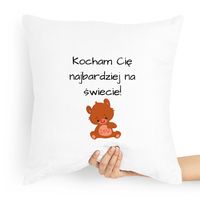 Poduszka Dla Dziewczyny Kocham Cię Najbardziej Z Nadrukiem Ze Zdjęciem