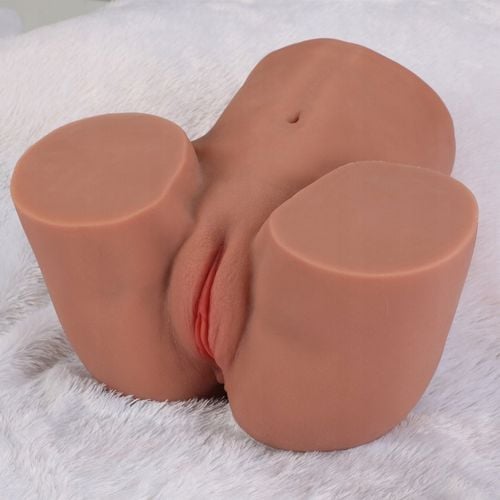 Brązowy seks lalka męski Masturbator z realistyczną pochwą i odbytem 2,3 kg na Arena.pl