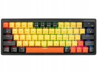 KLAWIATURA BEZPRZEWODOWA USB GAMINGOWA RGB PODŚWIETLANA MECHANICZNA EVO2 63