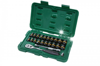 SATA ST09138 ZESTAW NASADEK DO USZKODZONYCH ŚRUB BoltBiter 1/4" I 3/8" 23e