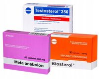 META ANABOLON +TESTOSTEROL + BIOSTEROL SIŁA i MASA
