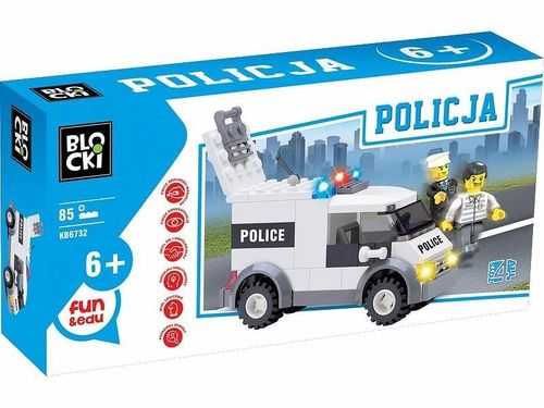 Blocki Klocki Policja 85 elementów - Auto policyjne na Arena.pl