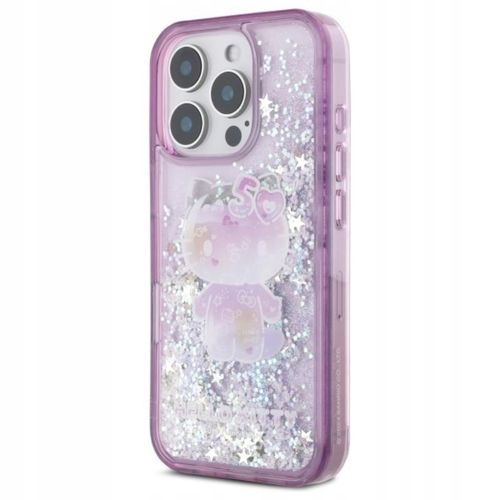 Etui do iPhone 16 Pro Max Hello Kitty Liquid Glitter 50TH Anniversary Case na Arena.pl