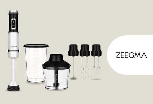 MOCNY WIELOFUNKCYJNY BLENDER MIKSER RĘCZNY 5w1 TYTANOWE OSTRZE temp do 140° na Arena.pl