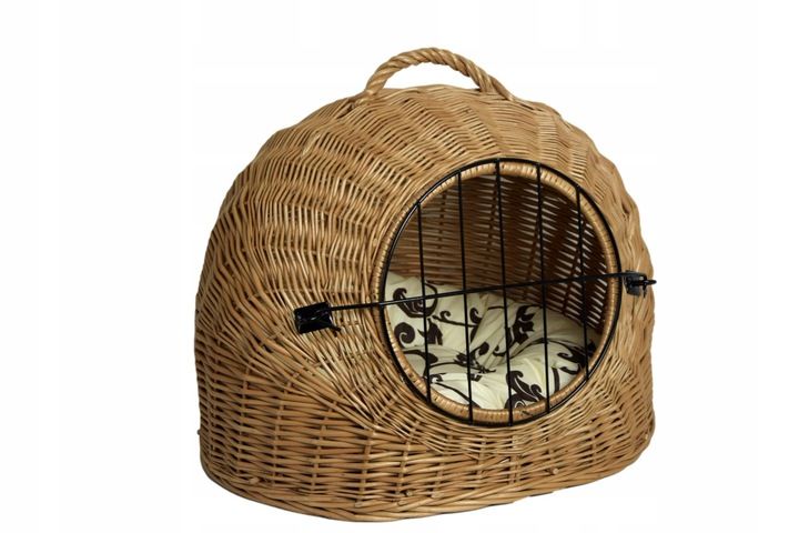 Transporter wiklinowy BUDA dla kota + poduszka zdjęcie 8