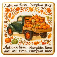 CIASTKO LUKROWANE GREEN BUS PUMPKIN ROZ.S POZIOM JESIEŃ RĘCZNIE ROBIONE