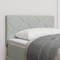 Zagłówek Montowane na ścianie Jasnoszary 80 cm Aksamit