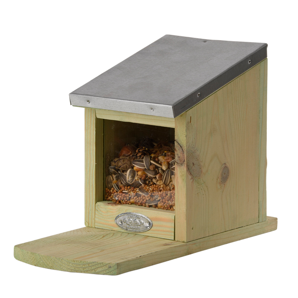 Karmnik dla wiewiórek drewniany - ocynkowany dach zdjęcie 9