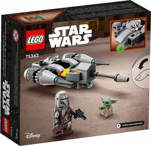 KLOCKI LEGO STAR WARS 75363 MYŚLIWIEC N-1 MANDALORIANINA FIGURKI + TORBA na Arena.pl
