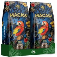 KAWA ZIARNISTA MACAW Świeżo Palona 2X1KG -100% ARABICA-BLUE ORCA COFFEE