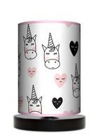 Lampa stołowa - drewniana mała - Jednorożec