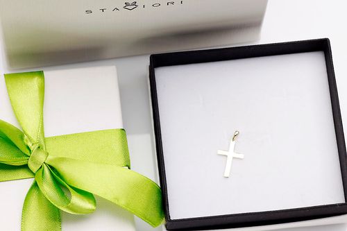 złoty gładki krzyżyk damki lub męski 333 na Arena.pl