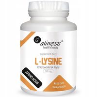 Aliness L-LYSINE L-lizyna chlorowodorek ODPORNOŚĆ opryszczka 100 vege caps