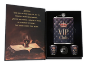 Elegancka Piersiówka 8 OZ ok. 240 ml VIP Club w Opakowaniu Prezentowym