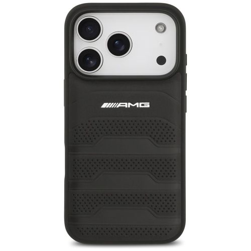 Etui AMG Leather Debossed Lines Logo do iPhone 17 Pro czarny na Arena.pl