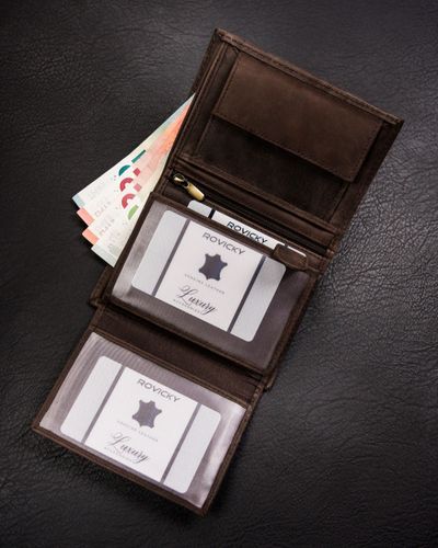 portfel męski skórzany n4-chm-dog-1-bl-brown na Arena.pl