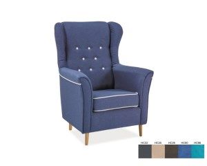 FOTEL RALPH GRANATOWY na Arena.pl