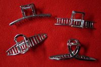 klamra srebrna metal 12szt. | 1652