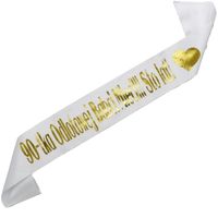 Szarfa 90-tka odlotowej babci z imieniem Sto lat