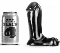 all black model 14 cm - kompaktowa forma, stabilna podstawa, czarny