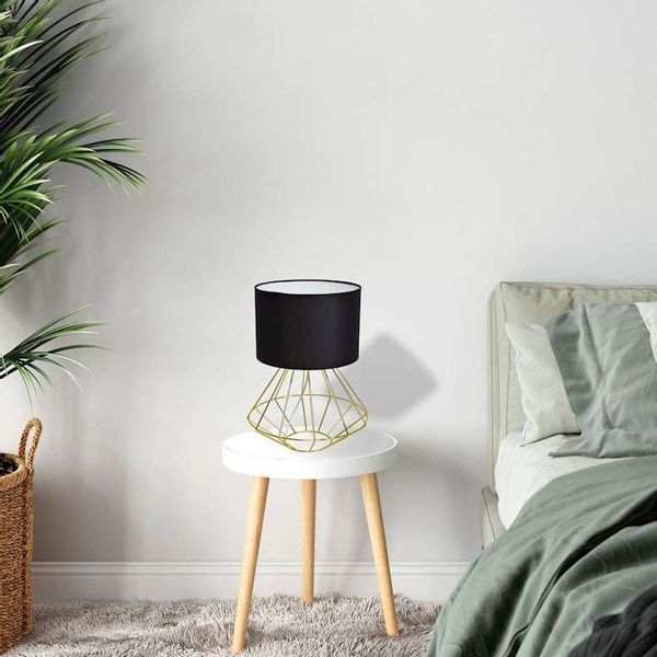 Stojąca LAMPKA industrialna LUPO MLP6272 Milagro metalowa LAMPA stołowa klatka na biurko czarna zdjęcie 1