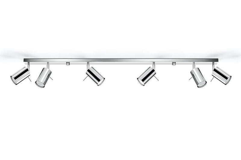 LAMPA sufitowa SL.0732 regulowana OPRAWA listwa SPOT metalowe tuby chrom zdjęcie 1