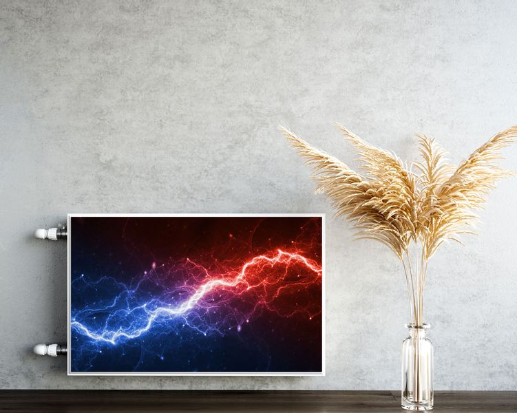 Mata MAGNETYCZNA Na Kaloryfer Błyskawica Abstrakcja 120cm x 60cm zdjęcie 5