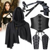 STRÓJ KOBIECY ŚREDNIOWIECZNA WOJOWNICZKA RYCERZ WIKING WIEDŹMIN