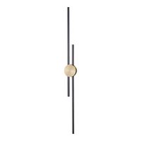 Lampa ścienna CENTRO LED czarna 122 cm