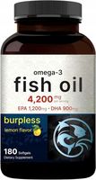 Omega-3 Olej Rybny 180 Kapsułek Miękkich Wsparcie dla Mózgu i Serca z EPA…