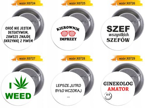 Przypinki buttony SZEF WSZYSTKICH SZEFÓW na Arena.pl