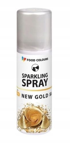 Barwnik Spożywczy W Aerozolu Sprayu do dekoracji - New Gold ZŁOTY - 50 ml na Arena.pl