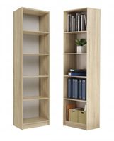 REGAŁ R50 BIUROWY 50CM PÓŁKA SZAFKA KSIĄŻKI SEGREGATORY DĄB SONOMA I